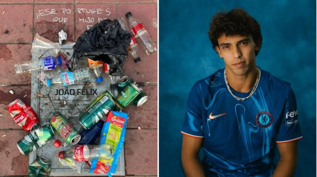 Atletico Madrid supporters vandalize Joao Felix plaque following Chelsea transfer: 'Stay away, traitor!'