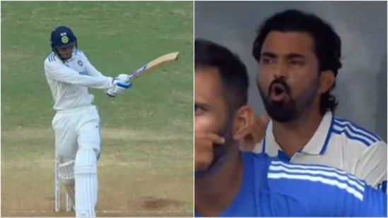 KL Rahul left in awe as Shubman Gill unleashes a thunderous pull shot, earning Gautam Gambhir's admiration during 1st Test