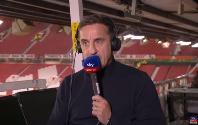 Gary Neville's reaction to Man Utd v Tottenham team sheet shocks  commentator