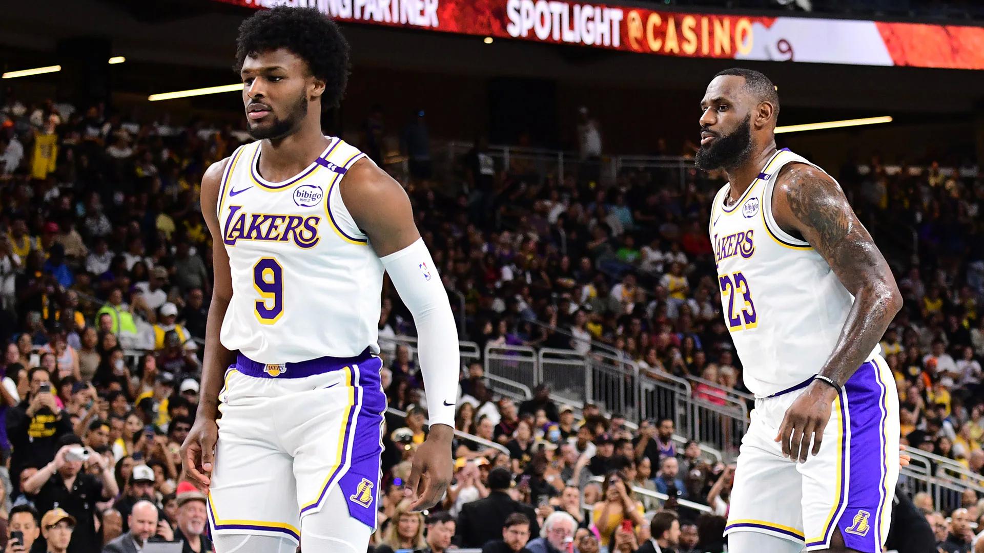 Griffey father and son excited to witness LeBron and Bronny debut at Lakers' opener