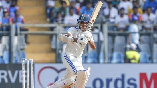 Yashasvi Jaiswal's power shot at WACA goes soaring over the nets and lands on nearby streets, thankfully causing no injuries.