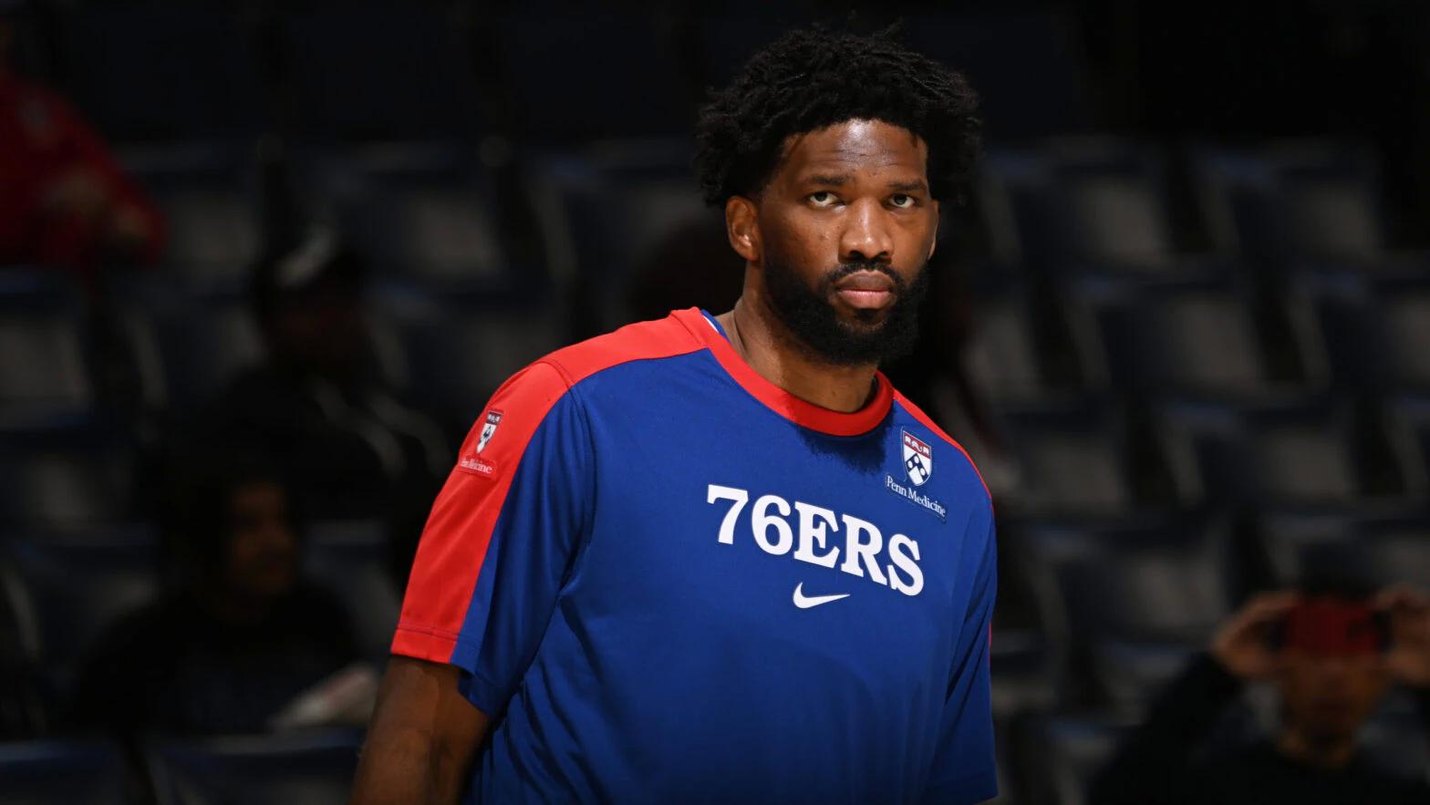 Joel Embiid dealing with swelling in left knee, will sit out at least one more game