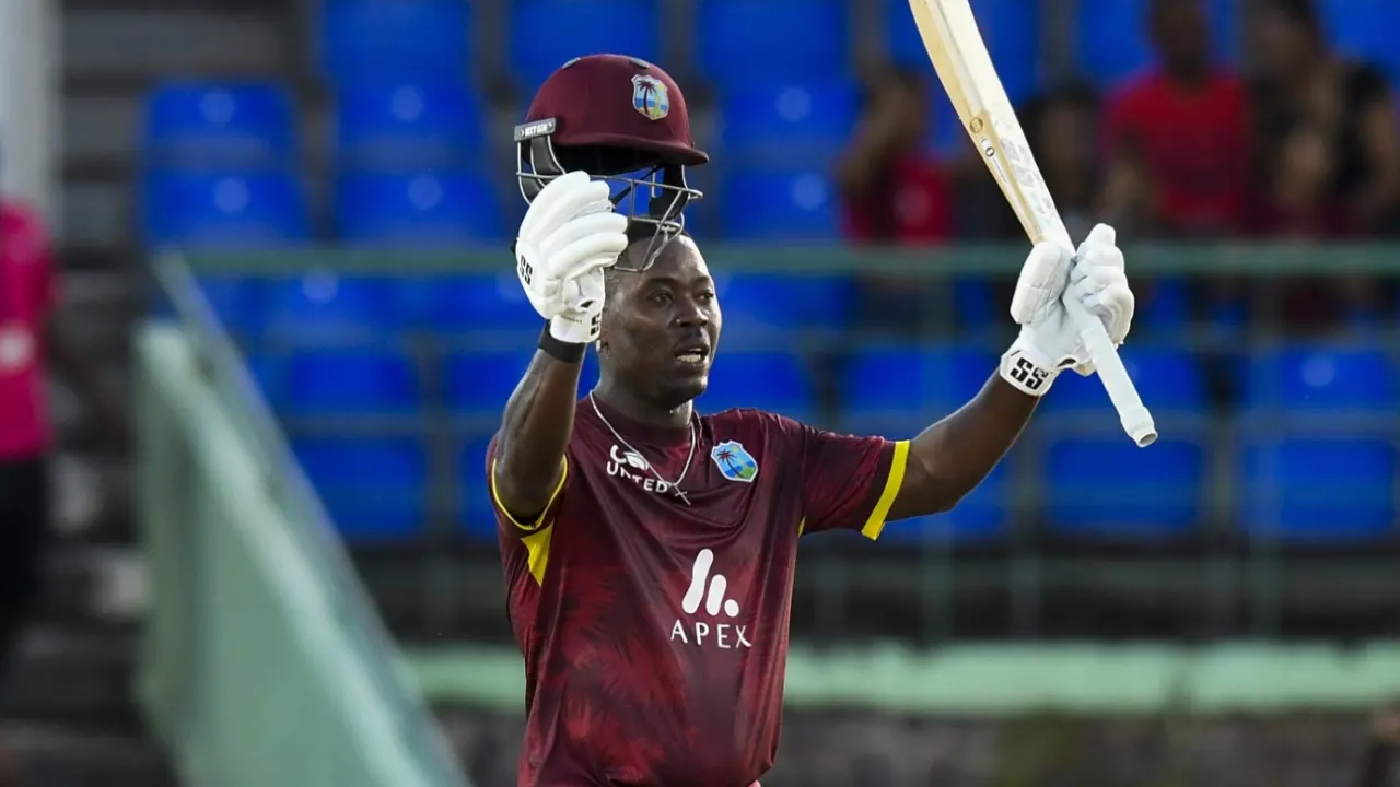 WI take 1-0 lead as Hope and Rutherford shine in successful 295-run chase